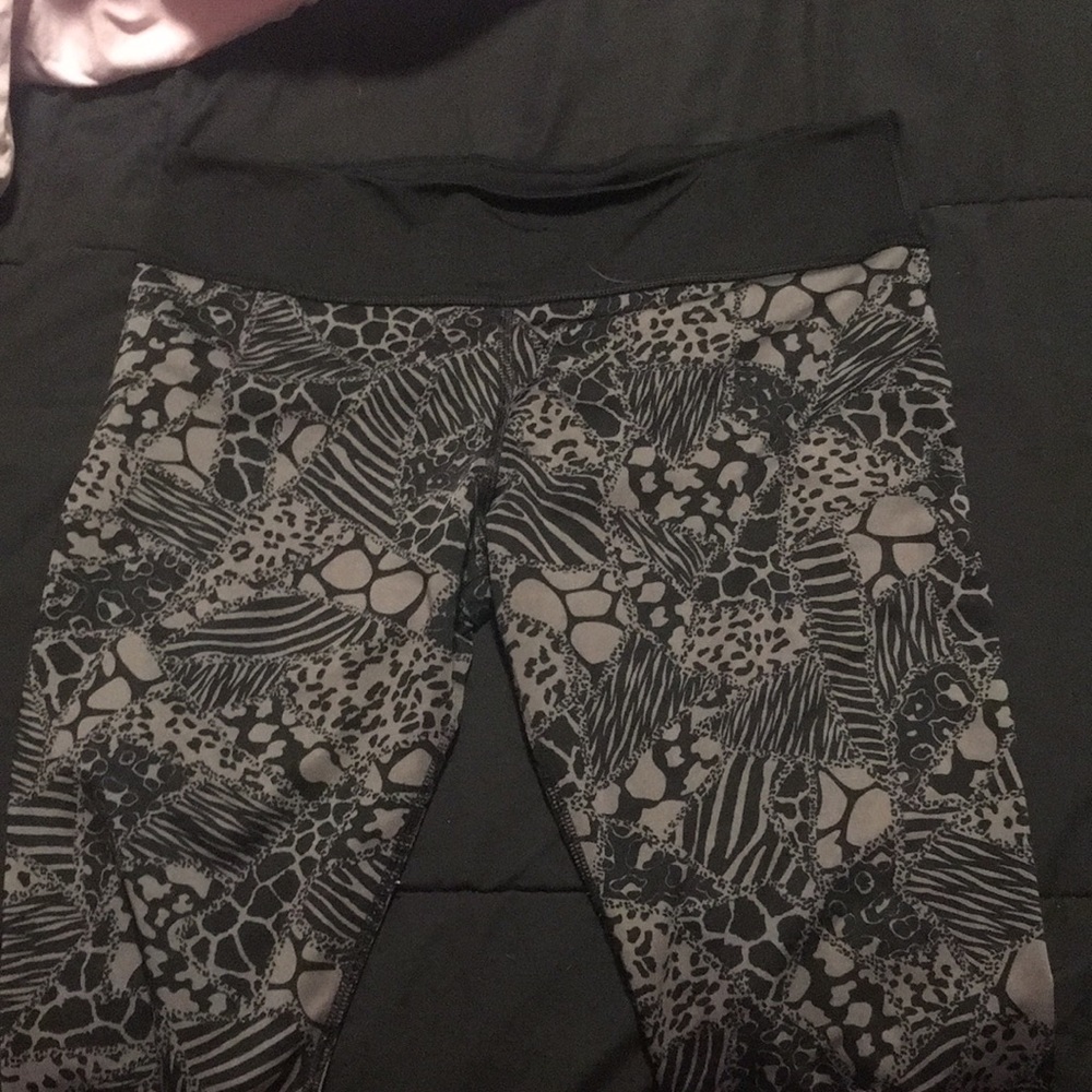 Black and gray pants